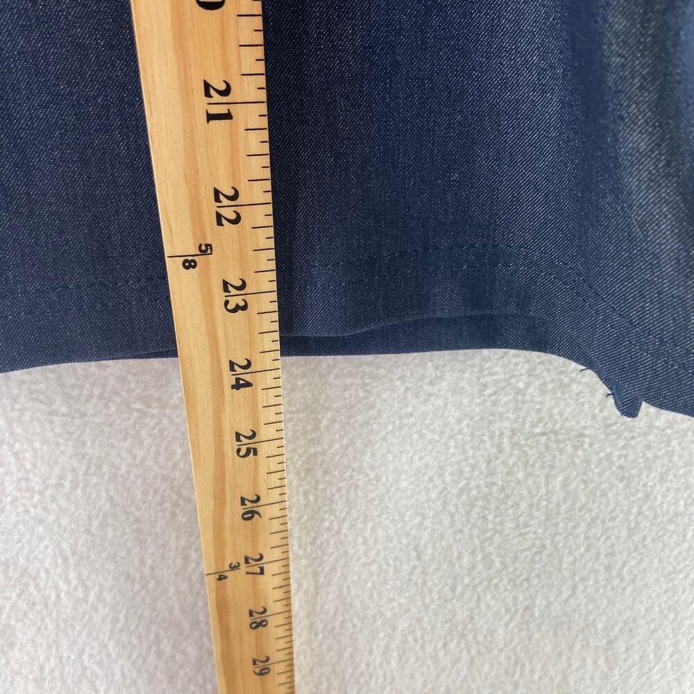 Hot Cotton Denim 3/4 Sleeve Top Size Small - Picture 6 of 6
